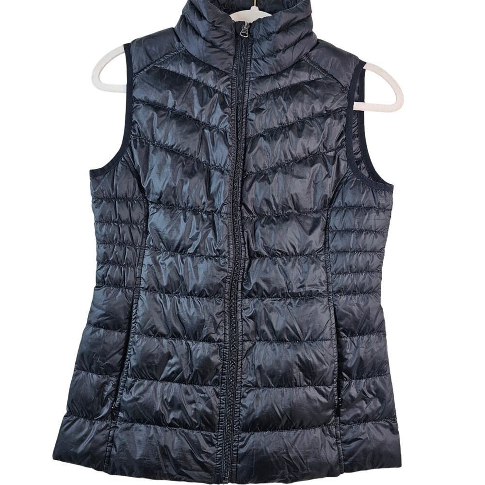 Be By Blanc Noir Black Women’s XS Down Puffer Vest Black Sporty Travel Outdoor